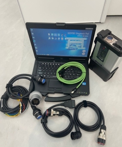 ซอฟต์แวร์วินิจฉัยเมอร์เซเดสแบบติดตั้งล่วงหน้า SD Connect C5 ชุดสแกนเนอร์ครบชุด พร้อมแล็ปท็อปอุตสาหกรรม CF53 - Product Image 1