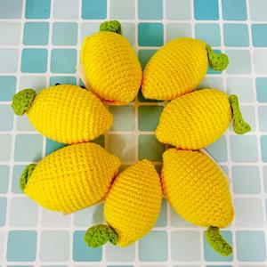 Pendentifs en forme de citron en crochet faits à la main de haute qualité, énergie positive, émoticône, objets décoratifs pour la maison, vente en gros de Noël - Product Image 4