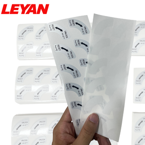Etiquetas Autoadhesivas de PET Rectangulares LEYAN, Etiqueta de Desbloqueo y Reinicio, Fuerte Adhesividad, para Uso Comercial y de Compras - Product Image 2