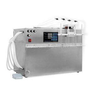 Desktop Semi-Auto Four-Head Liquid Quantitative Filling Machine Stand-Up Pouch Nozzle Pouch Water Injector Milk Soup Broth - Product Image 4