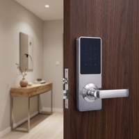 Serrure Intelligente à Empreinte Digitale avec Application Mobile, Antivol, Mot de Passe, pour Hôtels, Locations et Gestion d'Appartements
