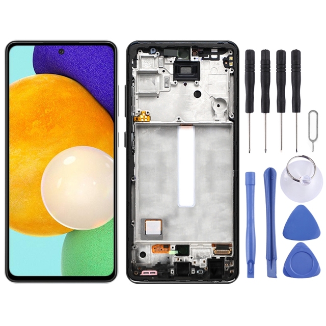 Original Super AMOLED LCD Screen for Samsung Galaxy A52 SM-A526(5G Version) Digitizer Full Assembly With Frame LCD Flex Cable