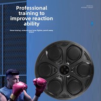 Machine de boxe musicale intelligente pour usage domestique, cible électronique de réaction pour adultes et enfants, hauteur réglable, cible murale, entraînement Sanda