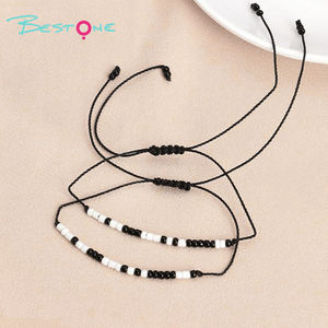 New Hot Selling High Quality Valentine's Day Gift Couple Beaded <b>Bracelet</b> <b>Morse</b> <b>Code</b> Seed Bead <b>Bracelet</b> Ready to Ship - Product Image 4