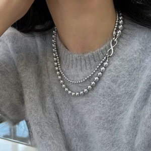 <span class=keywords><strong>Collana</strong></span> Lunga da Donna a Doppio Strato Staccabile <span class=keywords><strong>con</strong></span> Chiusura a Otto Micro-Incrustata, Multiuso, in Canapa Grigia <span class=keywords><strong>con</strong></span> Perle <span class=keywords><strong>Swarovski</strong></span> e Bambù - Product Image 1