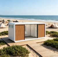 Toilettes portables durables en acier inoxydable, toilettes publiques commerciales, toilettes extérieures, WC préfabriqués, chantier de construction, parc, zone touristique
