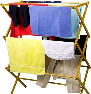Séchoir à <span class=keywords><strong>linge</strong></span> en bois écologique avec structure en X stable et grande capacité pour les besoins quotidiens de séchage du <span class=keywords><strong>linge</strong></span> - Product Image 1