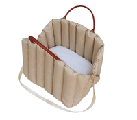 Sac de transport portable pour animaux de compagnie en tissu Oxford avec fermeture éclair, lit pour chat et chien, nid d'hiver pour voyage en voiture, double usage, chaud