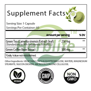 हरी चाय निकालने के साथ जैतून का रंग हरा कॉफी बीन्स कैप्सूल-त्वचा और हृदय समर्थन, वजन प्रबंधन सहायता, दैनिक ऊर्जा, शाकाहारी - Product Image 3