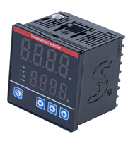 Termostato de Muestreo de Alta Velocidad con Doble Pantalla y Operación por Botones, Controlador de Temperatura Industrial Digital Conmutable PID