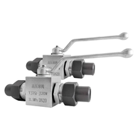 Robinet à tournant sphérique soudé bout à bout en acier inoxydable 304 contrôle hydraulique haute pression filetage externe puissance manuelle pour l'eau-OEM