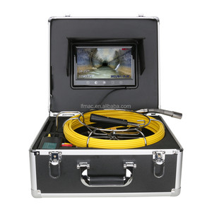 Système d'endoscopie industrielle pour canalisations d'égouts, caméra <span class=keywords><strong>endoscopique</strong></span> pour tuyaux, compteur de mètres F910J-50M, écran 10 pouces, IP68, HD 1000TVL - Product Image 2