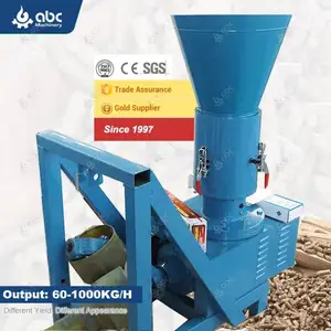 High Quality New Durable Small Mini Hay Wood Flat Die Pellet Machine for Making Pine,Biomass,Tree Branch,Bagasse Pellets