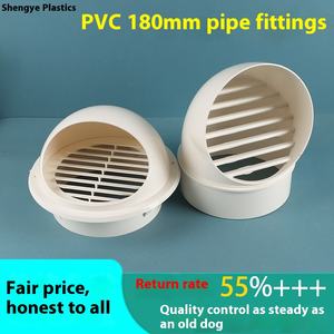 Shengye Direct 180mm coude en T réduisant Joint sortie d'air UPVC raccords de tuyauterie Surface lisse <span class=keywords><strong>clapet</strong></span> <span class=keywords><strong>anti</strong></span>-<span class=keywords><strong>retour</strong></span> <span class=keywords><strong>hotte</strong></span> tuyaux de fumée - Product Image 4