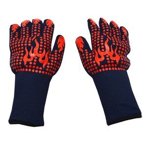 ถุงมือกันความร้อนสำหรับงานกลางแจ้งแบบขายส่ง แขนยาวพิเศษ ปรับแต่งได้ ผลิตจากโรงงานโดยตรง สำหรับครัวและบาร์บีคิว - Product Image 1