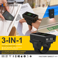 Lecteur de codes-barres sans fil Xincode 1D 2D QR avec Bluetooth, mini-scanner portable 3-en-1, lecteur de codes-barres portable pour l'inventaire et l'entrepôt