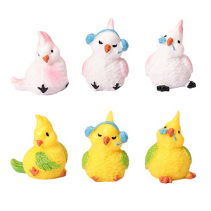 Ornement Créatif Micro-Paysage : Adorable <span class=keywords><strong>Petit</strong></span> Perroquet en Résine pour la Maison, la Voiture, <span class=keywords><strong>le</strong></span> Bureau – Accessoire de Décoration DIY - Product Image 5