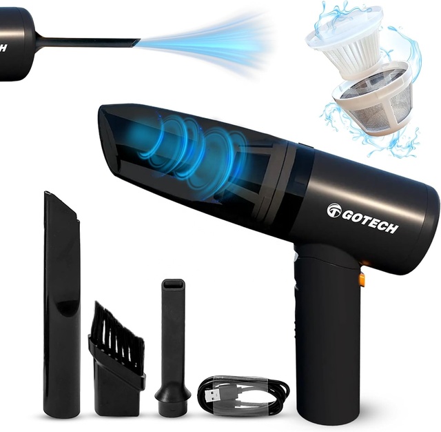 Mini Handheld Cordless Vacuum Cleaner Portable Wireless Strong Suction Blow and Suck High Power Cleaner for Car Cleaning