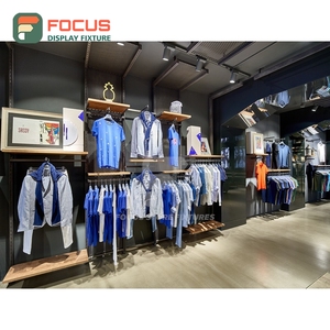 New Design Boutique Store Solid Wood <b>Showcase</b> Cabinet Project Contractor Clothing Store - Product Image 1