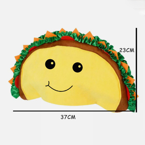 Divertido accesorio de disfraz de Halloween, sombrero de Taco de felpa, suministros para fiestas de Cinco de Mayo, decoraciones, Sombrero Loco tonto para niños <span class=keywords><strong>y</strong></span> adultos - Product Image 5