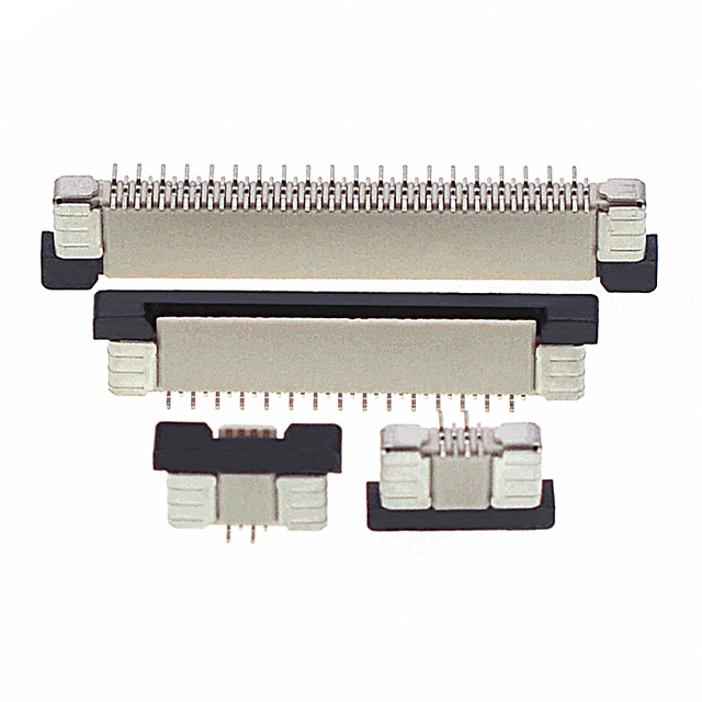 Horizontal Vertical Zif Smt Lcd 4-61 Pin Pcb Connector Pitch 0.3 0.5 0.8 1.0 1.25 2.0 2.54 Top Bottom Contact Fpc Ffc Connector