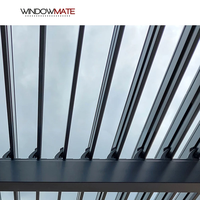 Lamelles en aluminium incurvées décoratives et inclinables pour façade de jardin/bâtiment