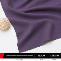 Tissu en polyester pongé mat hautement extensible, double trame, fonctionnel pour vestes, couleurs personnalisées, tissu d'extérieur