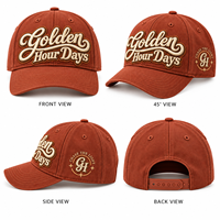 Casquettes de baseball unisexes sportives en sergé de coton, structurées, à six panneaux, avec logo brodé personnalisé, pour commande en gros