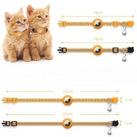 Conception de bandes réfléchissantes de haute qualité souple pas cher réglable colliers pour chat et chien Animal Air Tag collier pour chat