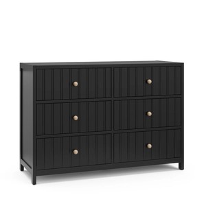 Commode à 6 tiroirs en bois <span class=keywords><strong>laqué</strong></span> <span class=keywords><strong>blanc</strong></span> moderne avec lignes sculptées pour chambre et salon - Product Image 4