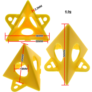 10 pièces Triangle porte-peinture en plastique pyramide support ensemble peinture en aérosol pieds tampon peinture support pour <span class=keywords><strong>charpentier</strong></span> peintre accessoires - Product Image 3