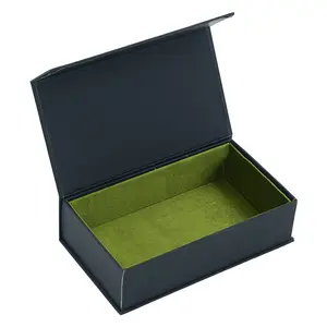ODM boîte cadeau faite à la main estampage à chaud logo aimant bracelet magnétique boîtes à bijoux logo personnalisé papier livre forme boîte à bijoux