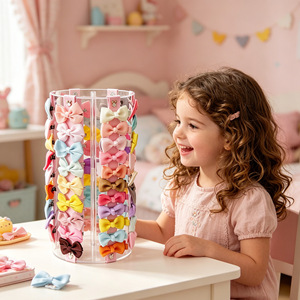 Acrylic Desktop Hair <b>Clip</b> Storage Rack For <b>Bow</b> <b>Clips</b> And Accessories Personal Care Organizer Display Stand - Product Image 2