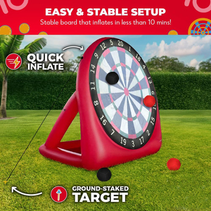 PVC Inflatable Giant Kick Darts Jumbo Soccer target Dartboard Carnival Games Oversized Dart Board Yard Lawn Game for Kids Adult - Product Image 5