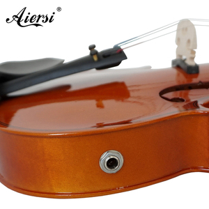 Aiersi Sinomusik, gran oferta, precio <span class=keywords><strong>barato</strong></span>, violín de arce acústico eléctrico para estudiantes con estuche, instrumentos musicales con pastilla - Product Image 5