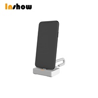 Support de sécurité vertical pour téléphone avec système d'alarme antivol intégré, support de charge et d'affichage pour téléphones portables destiné aux magasins de détail