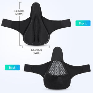 MLD Gel suave cubierta de sillín de bicicleta antideslizante y antivibración cojín de asiento de ciclismo función de masaje de bicicleta de carretera - Product Image 3