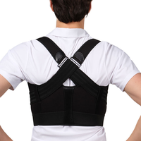 Correcteur de posture universel pour hommes et femmes, soutien supérieur de la colonne vertébrale, fixation par pression, respirant, réglable, stabilisateur du dos