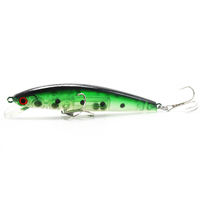 Leurre Artificiel en Plastique ABS 12cm 7g pour Pêche au Luya, Modèle Tyrant Mino, avec Hameçon, pour Perche, Poisson Mandarine, Saumon, Eau Douce et Eau de Mer