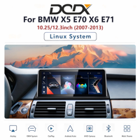 Autoradio pour BMW X5 E70 X6 E71 (2007-2013) 10.25/12.3 pouces, système Linux, avec Android Auto et CarPlay sans fil, unité principale multimédia