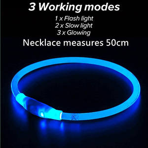Étanche LED Pet Supplies <span class=keywords><strong>Light</strong></span> Collar Cat Night Safety Clignotant Glow in Dark Collar Led Pet TPU Dog Collar - Product Image 3
