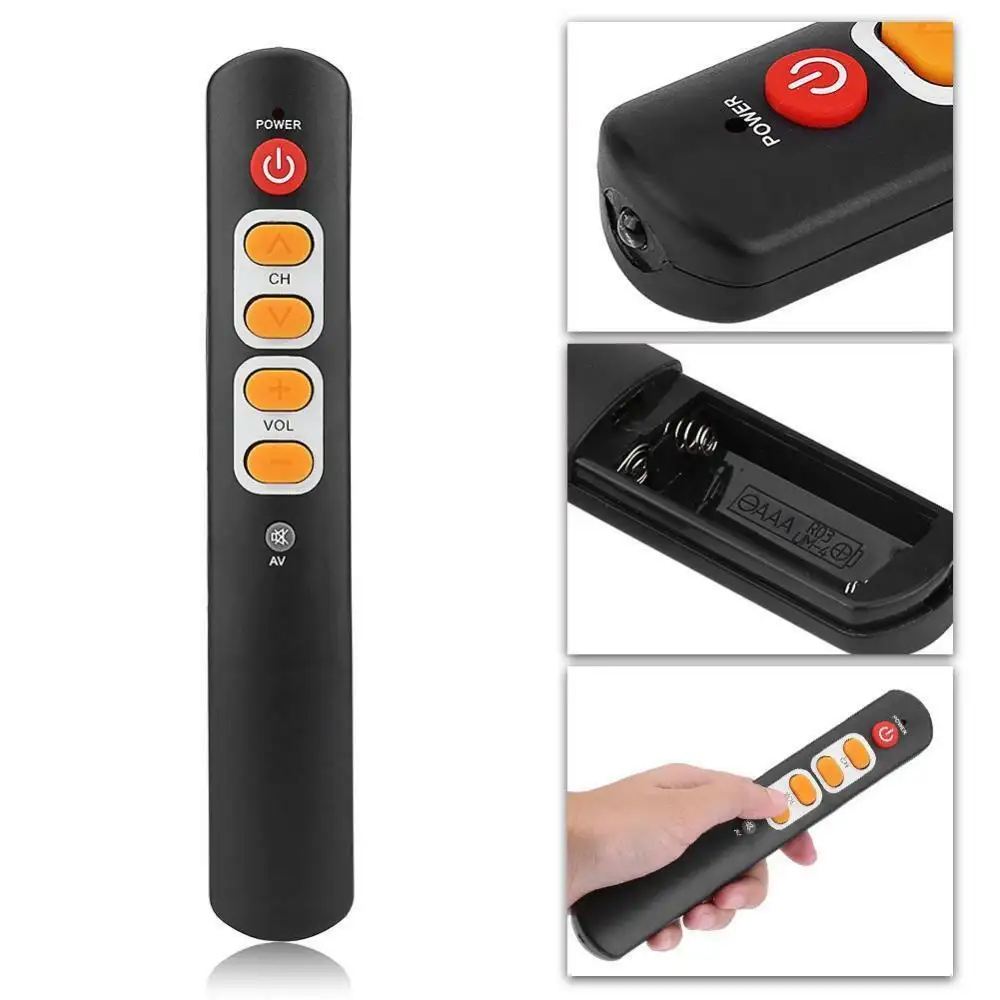 6 Big Buttons universal IR Learning Long Remote Control