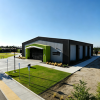Edificio de Estructura de Acero para Proyectos Industriales Especiales con Ingeniería y Fabricación Personalizadas