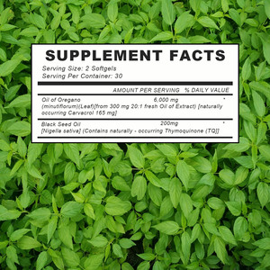 Gélules d'huile d'<span class=keywords><strong>origan</strong></span> avec huile de nigelle, riches en carvacrol et thymoquinone pour le soutien immunitaire, la santé intestinale et le bien-être digestif - Product Image 2