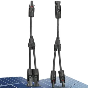 Y3 2 para 1 conector de ramos de t, conector solar à prova d' água ip67, módulo solar fotovoltaico, conector para painel solar