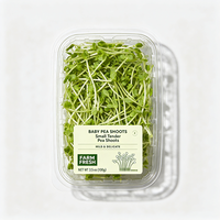 Étiquettes autocollantes imprimées imperméables pour la production de pousses de pois, fournies par l'usine Haoxuan, pour l'emballage de légumes frais