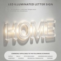 Lettres lumineuses LED extérieures étanches, lettres publicitaires 3D personnalisées illuminées pour centres commerciaux