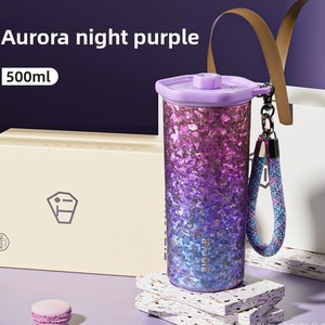 <span class=keywords><strong>Thermos</strong></span> à vide fait à la main 500 ml/520 ml Double couche en titane pur Tasse à café et à thé isolée Tasse en acier inoxydable - Product Image 6