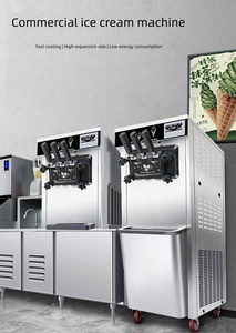 Machine à glace molle industrielle à double compresseur haute performance pour entreprise de crème glacée à vendre - Product Image 2