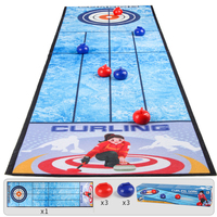 Table de jeu de bureau multi-sports, tapis de jeu de curling, bowling, football, basketball, jeu de société interactif parent-enfant